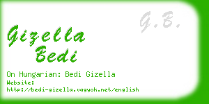 gizella bedi business card